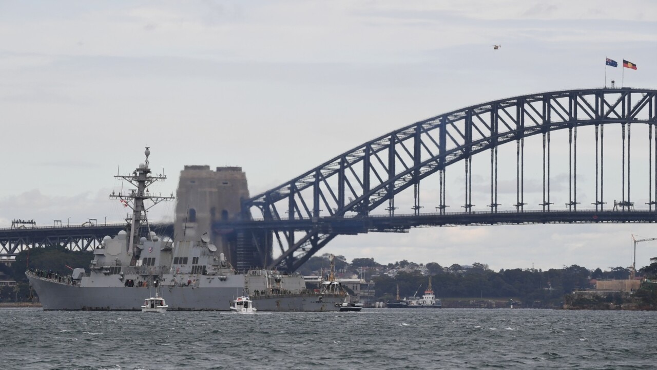 Sydney Harbour plays host to warships following week-long joint naval exercises