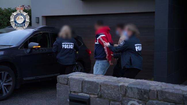 Police arrest Karan Talwar in July 2022. Picture: Australian Federal Police
