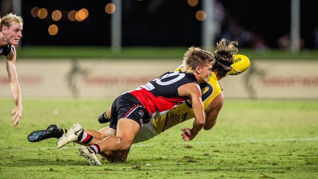 Southern Districts took on the Nightcliff Tigers in the 2024-25 NTFL men's semi-final. Picture: Pema Tamang Pakhrin