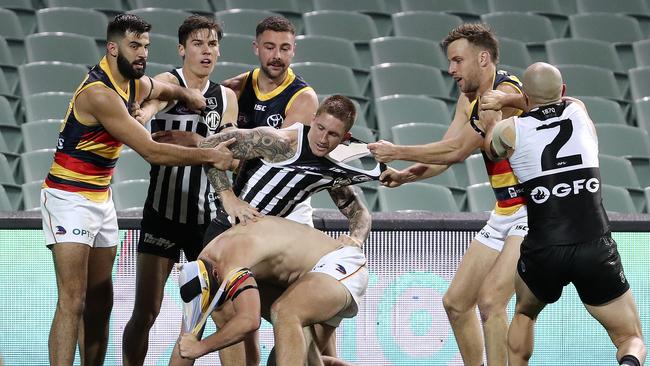 Showdown 48 was the last time an AFL match was played in Adelaide. But that is soon about to change. Picture: Sarah Reed