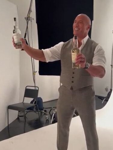 Dwayne Johnson with Teremana Tequila.