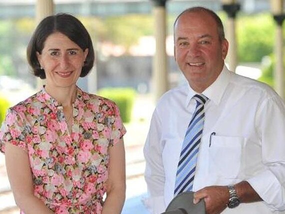 Former premier Gladys Berejiklian with former MP Daryl Maguire.