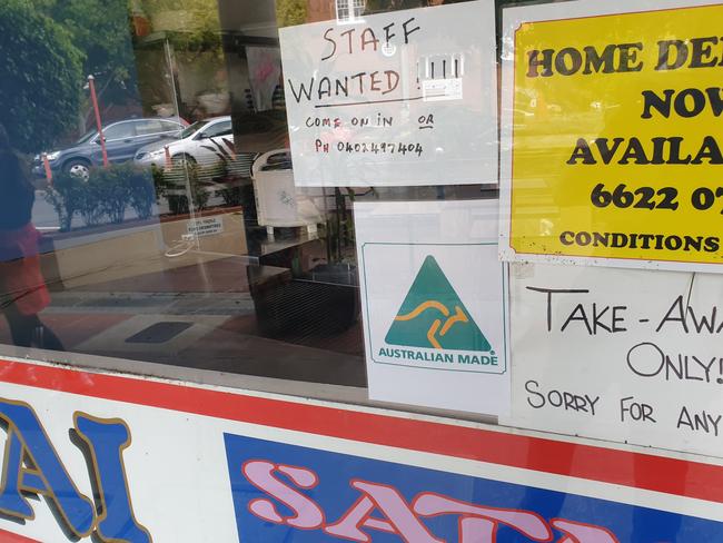 Several businesses in Lismore's CBD are advertising jobs during COVID-19 crisis