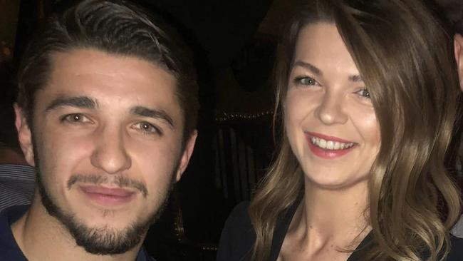 Sydney real estate agent Charlie Bradley pictured with his sister Beth, who announced his death on Facebook. Picture: Facebook