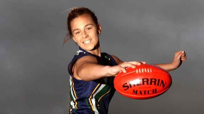 Whittlesea's Deanna Berry was named in the All-Australian team after starring at the recent Youth Girls Footy National Championships. Picture: Adam Elwood