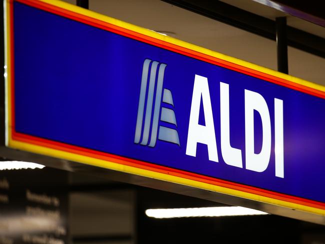 SYDNEY, AUSTRALIA - NewsWire Photos MAY 23, 2021: A general view of Aldi Supermarket signage in Surry Hills in Sydney, Australia. Picture: NCA NewsWire / Gaye Gerard