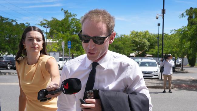 Former South Australian Liberal MP David Speirs outside court. Picture: Dean Martin/NewsWire