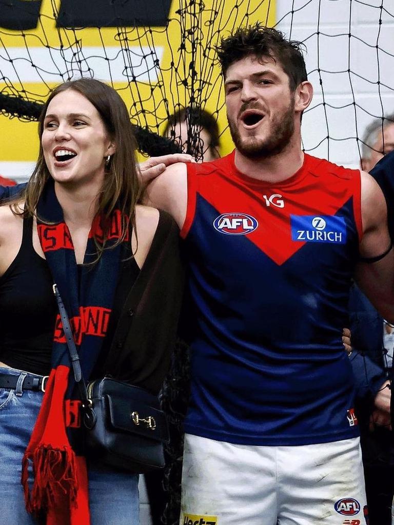 Angus Brayshaw played in Melbourne’s 2021 premiership. Picture: Instagram.