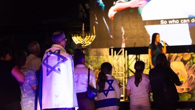 The gathering took place to mark the first night of Chanukah. Picture: Vicki Lauren Photography