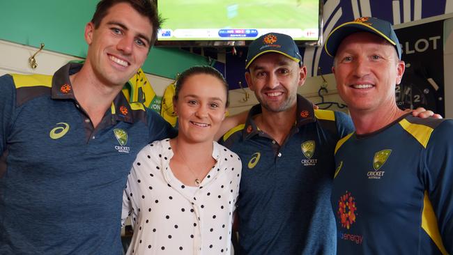 Ash Barty at Lords with the Australian cricket team. Picture: Andre Mauger