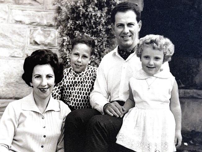 Young Mueller family, parents Gerty and Hans, Jeffrey Mueller in the middle and Linda Penn (nee Mueller) on the right.