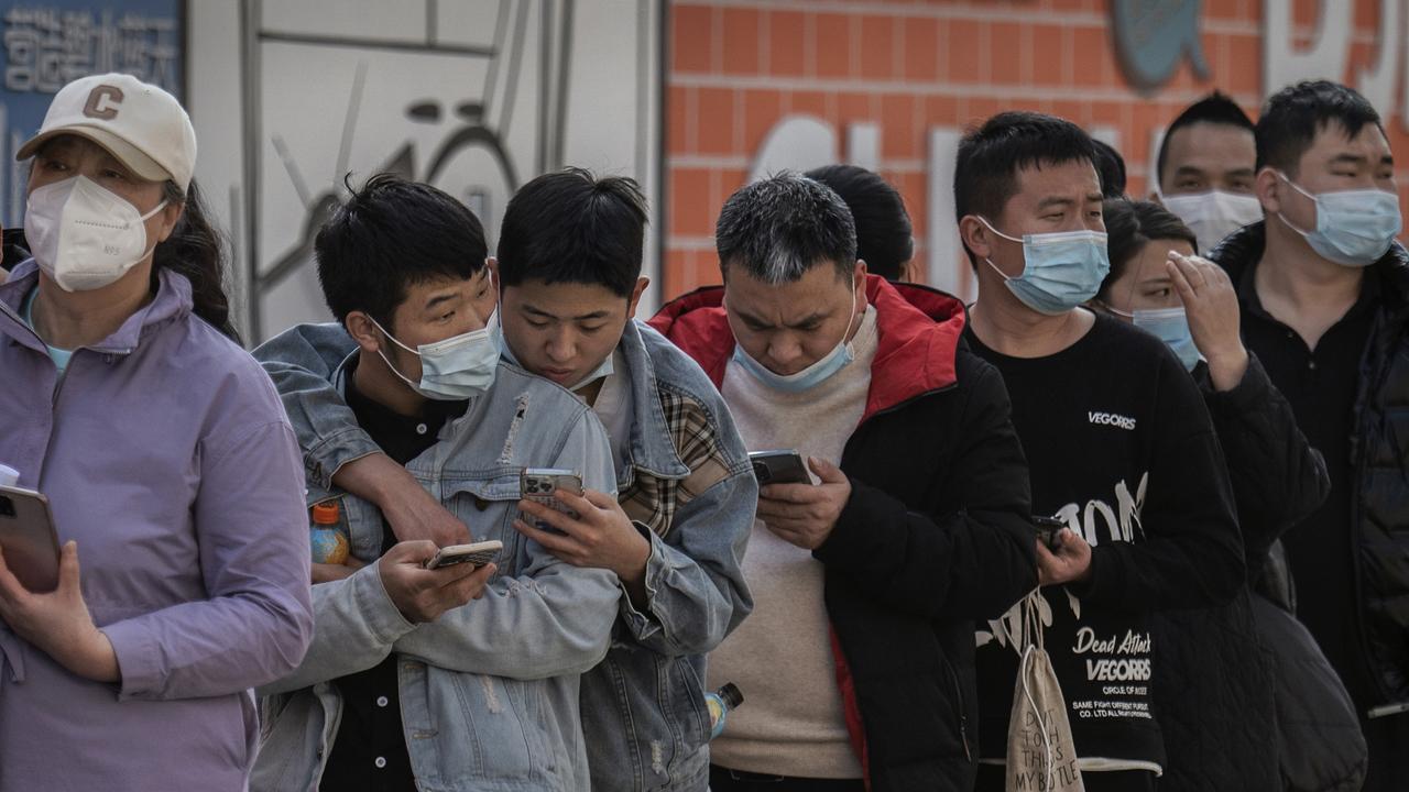 China has stepped up efforts to control a recent surge in coronavirus cases across the country, locking down major cities like Shenzhen and Changchun. Picture: Getty Images.