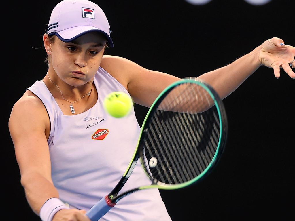 Don’t miss Ash Barty’s match this morning. (Photo by Brandon MALONE / AFP)