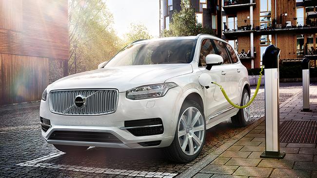 Spoiled for choice ... the new XC90 will be available as a plug-in hybrid system that can travel up to 40km on battery power alone.