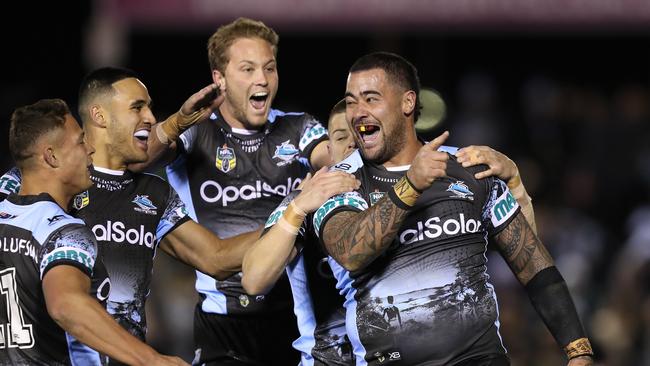 The Sharks are now on the verge of the top four. Picture: Brett Costello