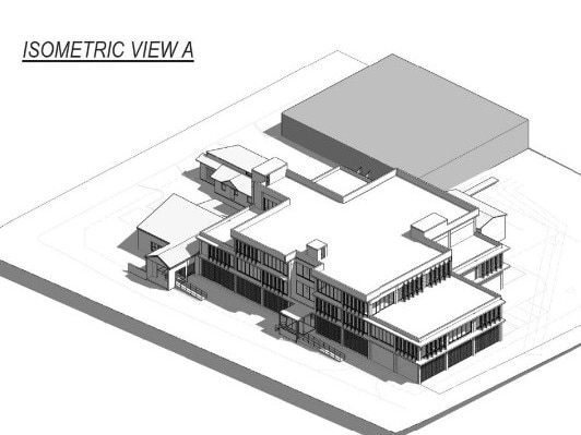 A draft of the concept design for the upgraded Hervey Bay Police Station.