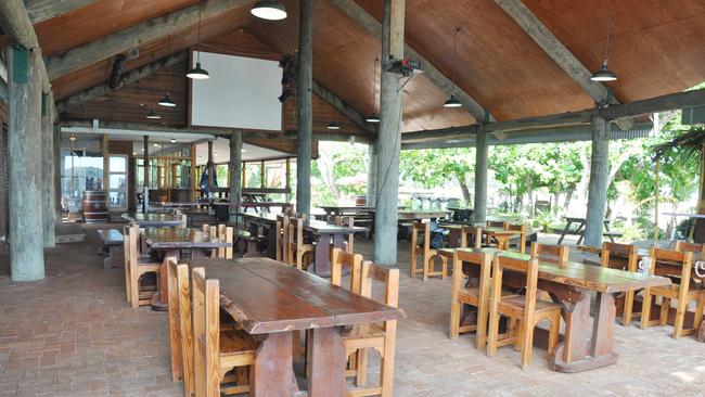 The bar and dining area at GKI Hideaway. Photo: Trish Bowman