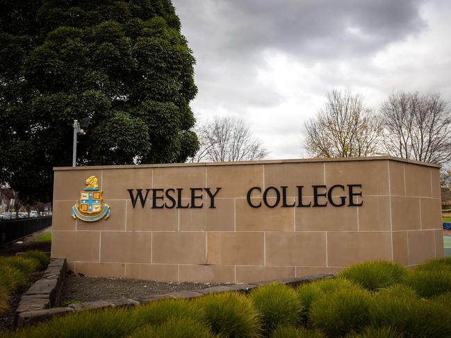 Wesley College received $4459 in government funding. Parents pay $29,470 in school fees. Picture: Mark Stewart