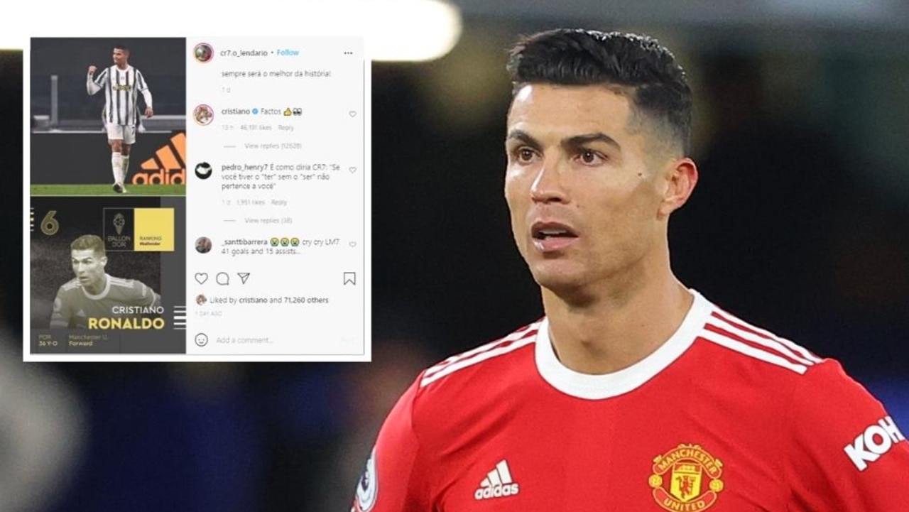 Football News 21 Cristiano Ronaldo Petty Instagram Act After Lionel Messi Ballon D Or Triumph