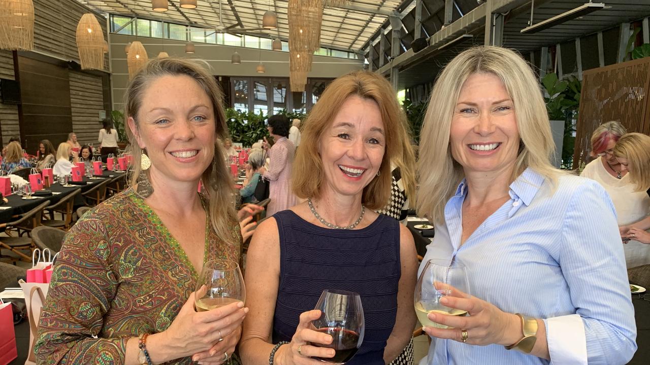 Michelle Greene, Nicky Roche and Maggie McGary are all smiles at the Mayor's luncheon.