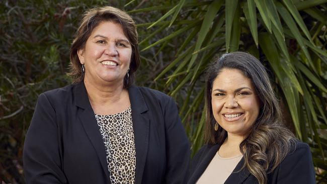 Kerrynne Liddle and Jacinta Nampijinpa Price. Picture: Matt Loxton