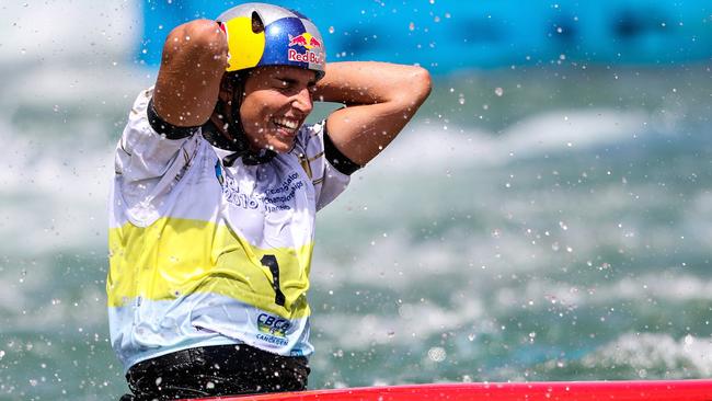 Jessica Fox after winning the women's C1 at the world championships in Rio.