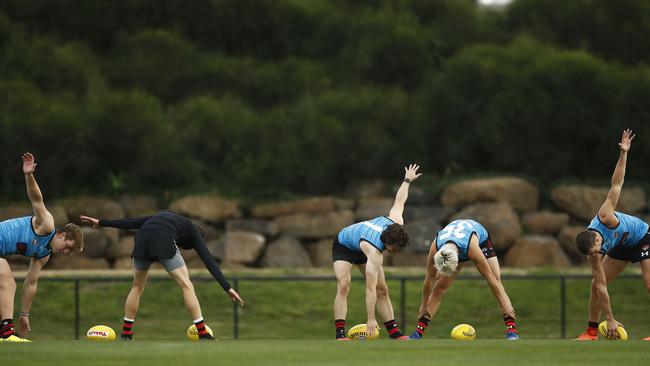 Footy is starting to return to small group training Picture: Daniel Pockett (Getty Images)