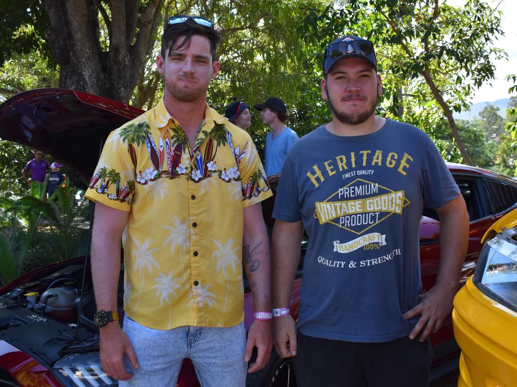 Zane Fridolf and Declan Kreis at the Quay Street Show ‘n’ Shine at Rockynats 2022.