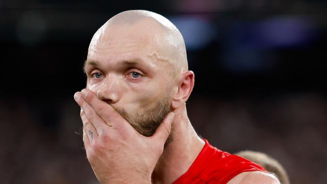 Melbourne captain Max Gawn played in the semi-final with a broken big toe. Picture: Dylan Burns / Getty Images