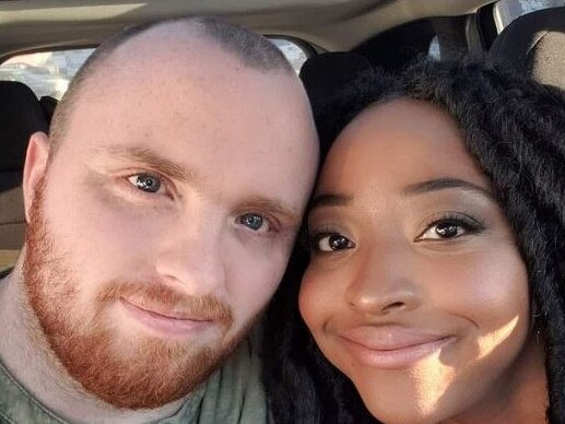 Garrett Foster with his fiancee Whitney Mitchell was killed during an anti-racism protest. Picture: Instagram