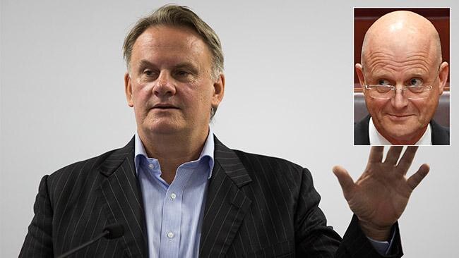 David Leyonhjelm, inset, says he's prepared to take a chance on Mark Latham.