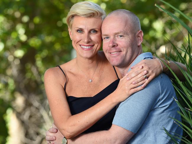 Mimi Venker and Jason Ingram got married at the Botanical Gardens on Thursday, three years after they met on Tinder. Picture: Josie Hayden