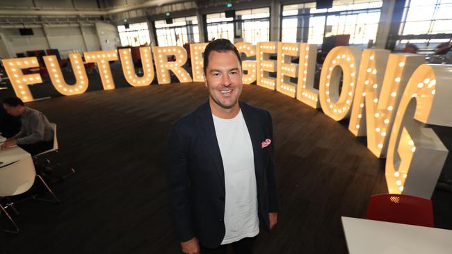 Urbis director Nat Anson at the Addy’s Future Geelong roundtable discussion at Avalon’s international terminal. Picture: Mark Wilson