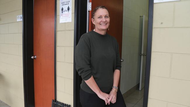 Anglicare North Queensland chief executive officer Liz Colahan at a crisis housing facility run by Anglicare and leased from the Young Australia League (YAL) Cairns. Picture: Peter Carruthers