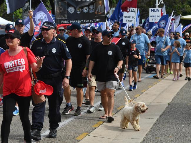 Townsville Labor Day March at Strand Park. Picture: Evan Morgan