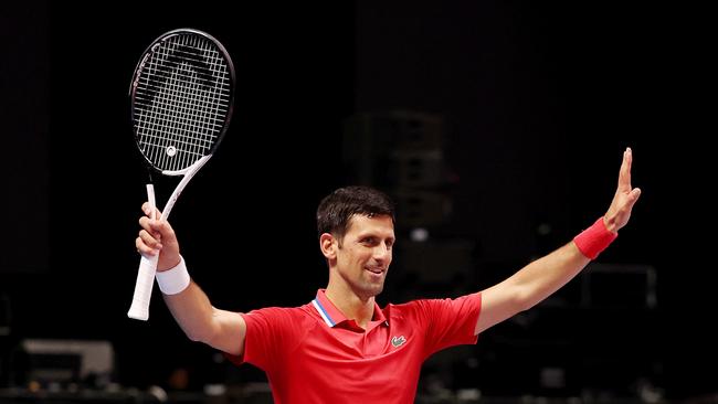 Novak Djokovic is hoping he will receive a warm welcome from the public when he returns to the Australian Open. Picture: Getty Images