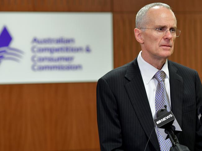 Rod Sims’ ACCC has several car manufacturers in court and is seeking law reform. Picture: AAP/Brendan Esposito