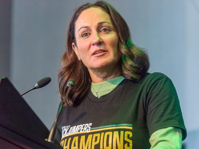 Tasmania Jackjumpers chief executive Christine Finnegan has given a wide-ranging picture of the club’s direction. Picture: Getty Images