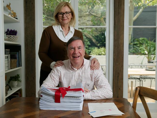 Will and Jacquie Tuck with the campaign letters and the response from the Queen’s representative. Picture: Adam Ward