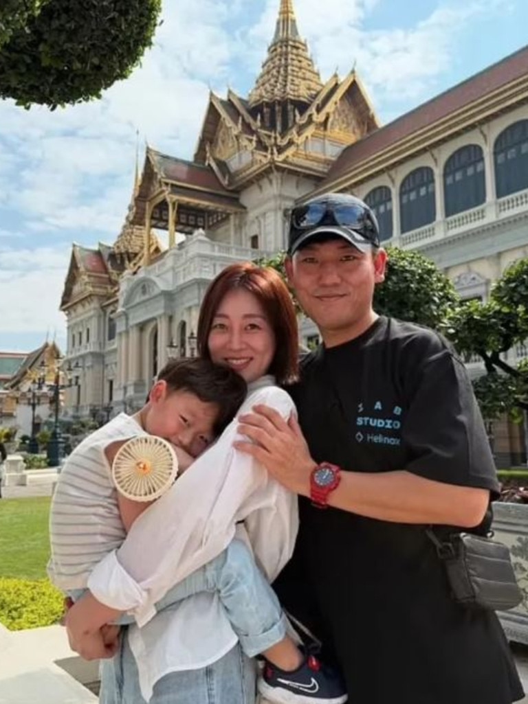 Jeju Air victims Kang Ko, 43, and his wife Jin Lee Seon, 37, and their son. Picture: Instagram