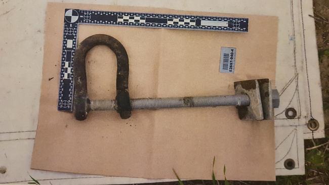 The woman was repeatedly sexually assaulted while shackled to the couch. Picture: SA Police