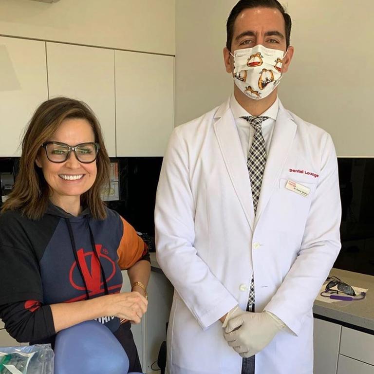 Dr Verdian is a dentist to the stars and recommends waiting until after your Invisalign is over to whiten your teeth. Picture: Instagram/TheDentalLounge