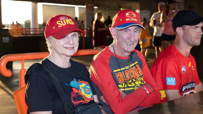 Fans at the Gold Coast Suns v Hawthorn AFL match at TIO Stadium. Picture: Pema Tamang Pakhrin