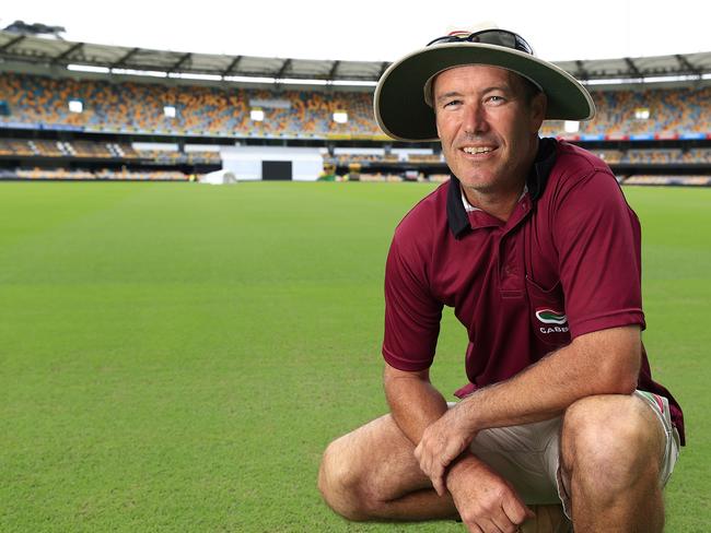 The Gabba head curator David Sandurski speaks about the pitch ahead of the 3rd Test. Pics Adam Head