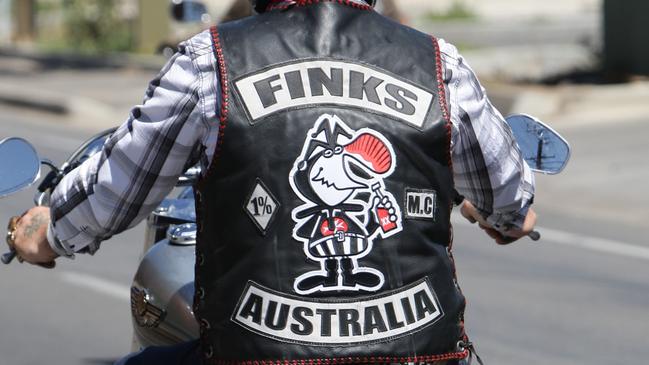 Today’s arrest is linked to recent offences involving the Finks bikie gang. File image