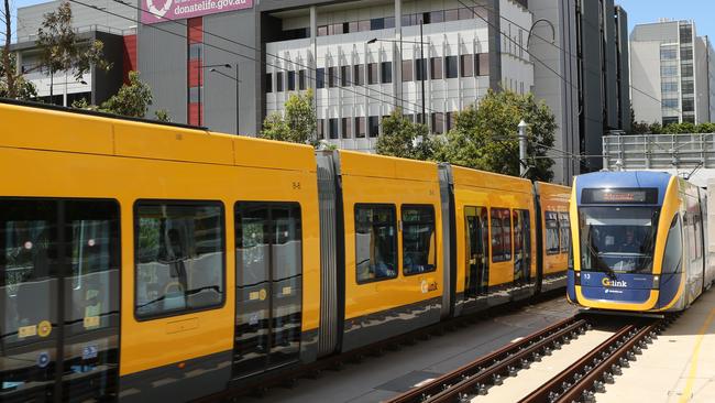 The light rail has taken more than 10 million passengers around the Gold Coast in the last 12 months. Picture Glenn Hampson