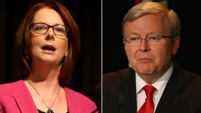 Julia Gillard and Kevin Rudd.