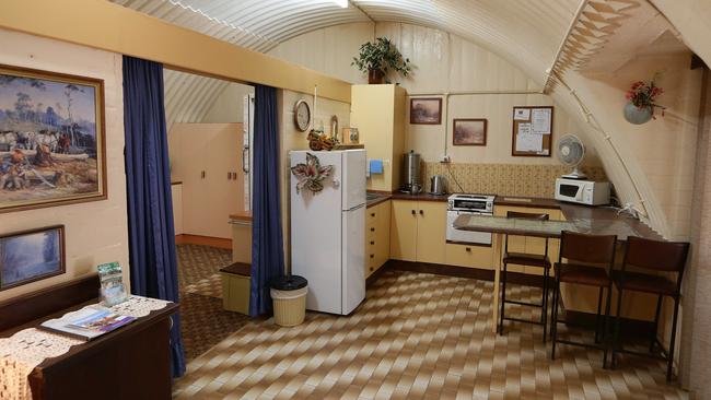 One of the former WWII bunkers converted in accommodation at Possum Park, Miles. Photographer: Liam Kidston.