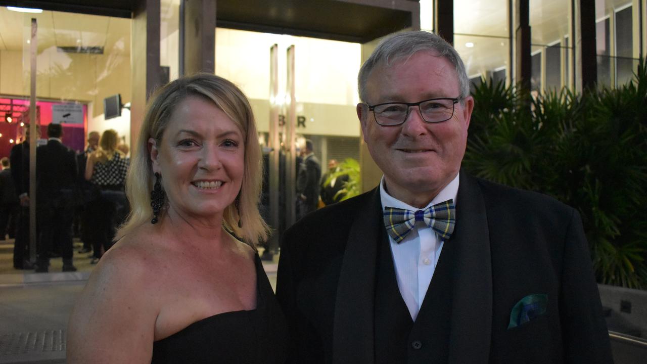 RACQ CQ Rescue representatives Lisa Martin and Ian Rowan at the 2020 Queensland Mining Awards at the MECC, Mackay, on Wednesday September 23. Picture: Zizi Averill