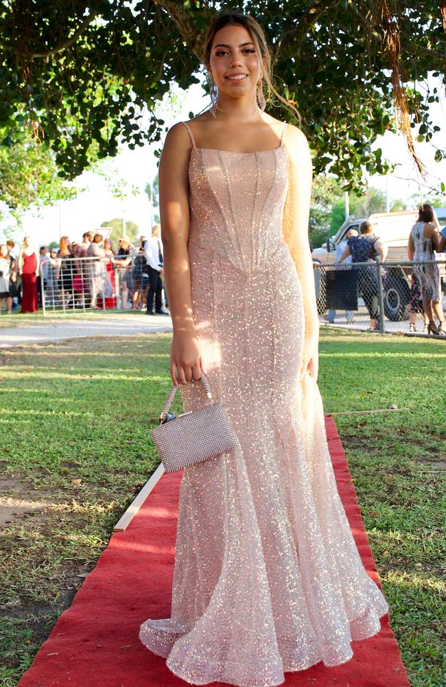Trinity Ives at the Bowen State High School Year 12 Formal held on Friday, November 18, 2022.